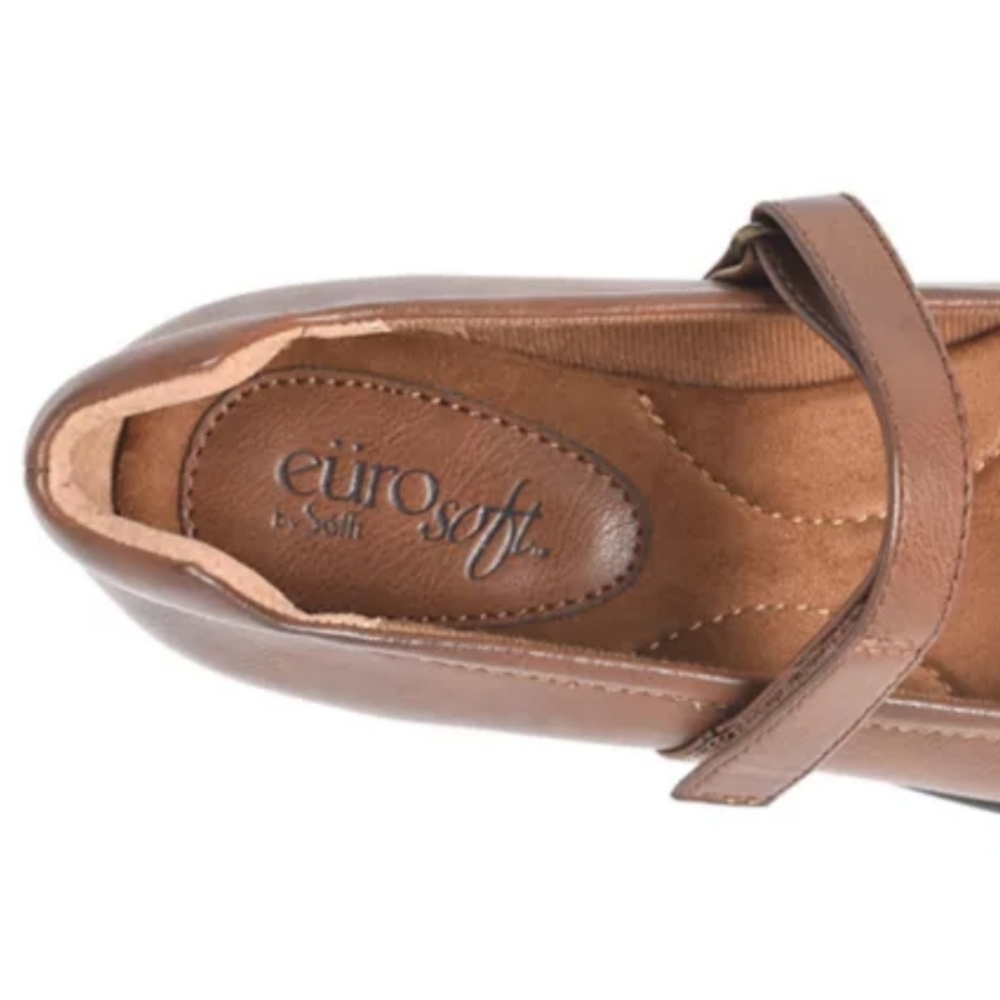 Eurosoft Women's Dalilah Mary Jane low heel in brown sz 8.5 - Picture 8 of 8